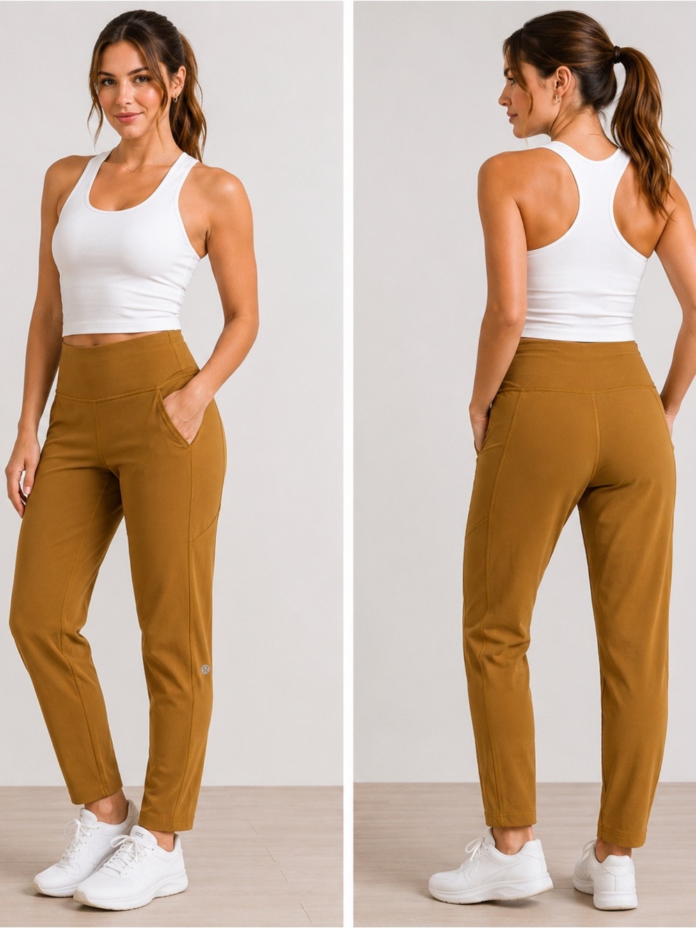 Lululemon Free and Fast High-Rise Tight 25” Size 6 Mustard Gold